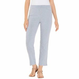 Hilary Radley Ladies' Seersucker Pull-On Ankle Pant! Nwt!!